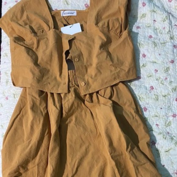 Dresses & Skirts - Yellow Shirt and Skirt.